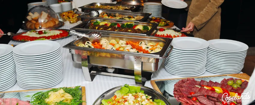 COJ - An array of food catering at a party