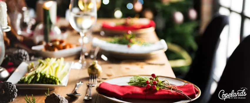 COJ - Christmas dinner table setting