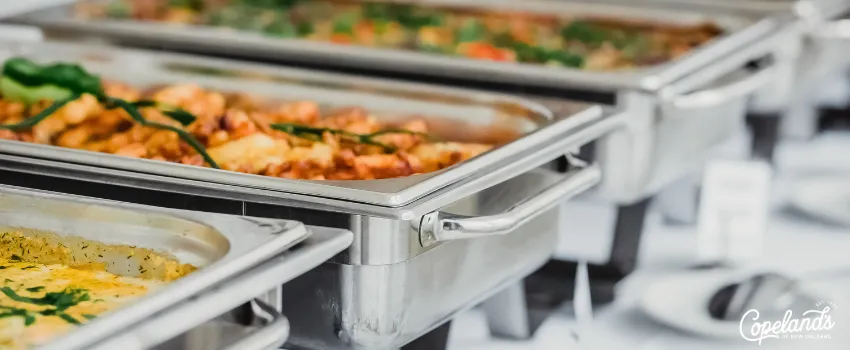 COJ - trays of food in a catering