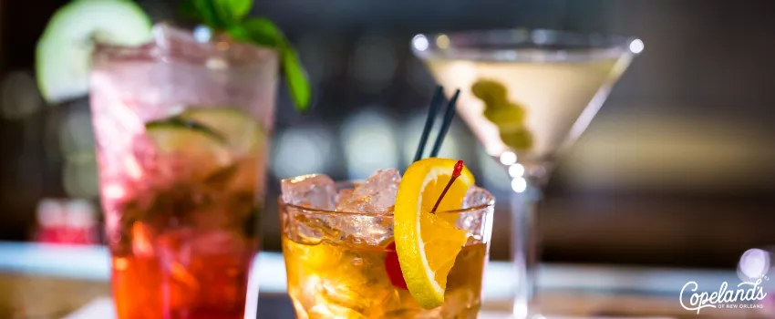 JDC - Close-up shot of three cocktails